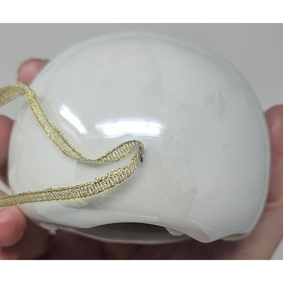 Apple Tree Designs Holy Nativity Scene Porcelain White & Gold Lighted Ornament - Picture 6 of 10